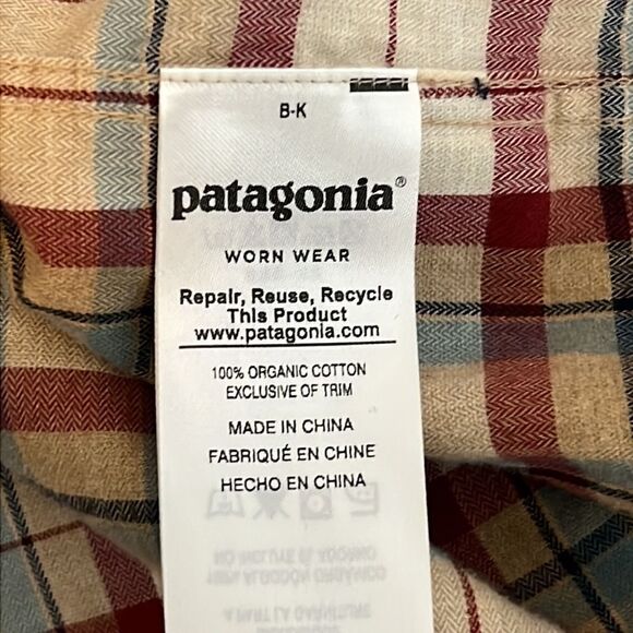 Patagonia Plaid Button Down Casual Shirt Medium - Picture 11 of 12
